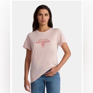 Holiday Time Light Pink Santa's Favorite Christmas Short Sleeve T - Shirt